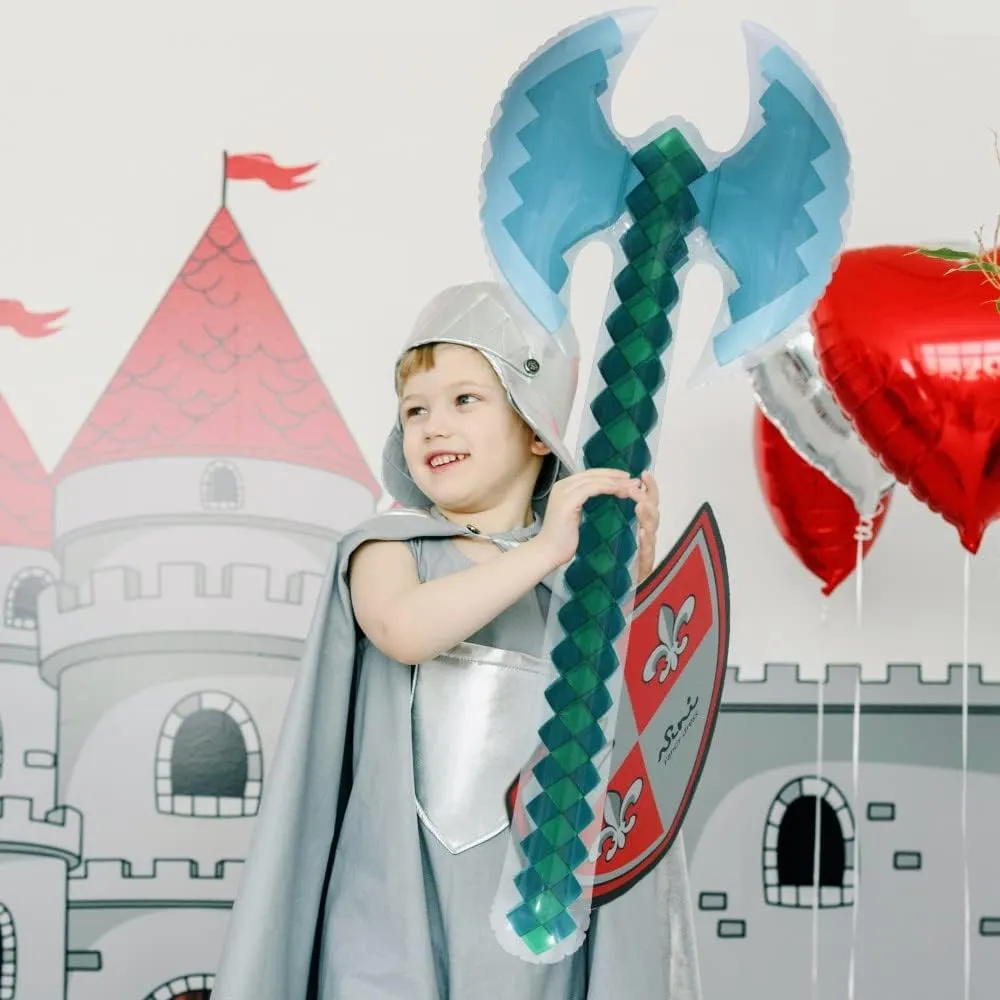 10 Pack Large Inflatable Pixel Weapon Bulk For Kids Reusable Swords Axes Hatchets Inflatable Weapons Party Favor Game Toy With Repair Patch For Birthday, Halloween, Pool Theme Party Supplies