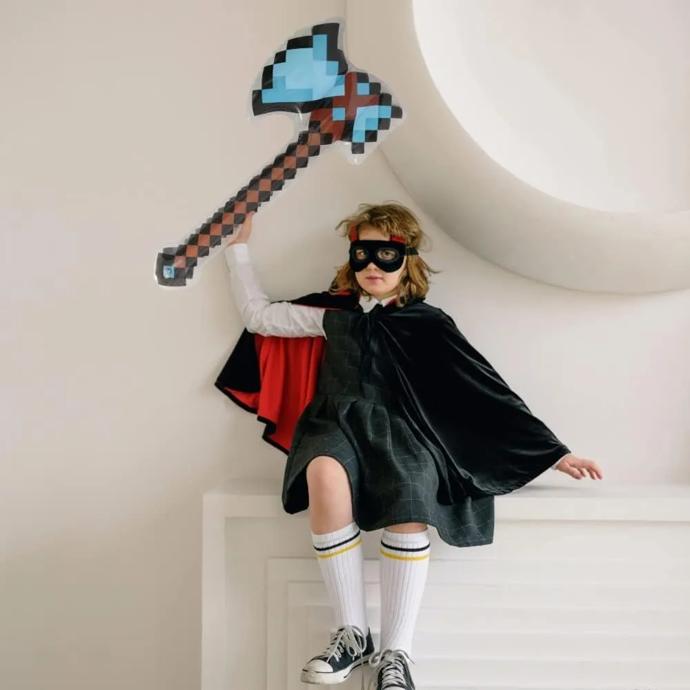 10 Pack Large Inflatable Pixel Weapon Bulk For Kids Reusable Swords Axes Hatchets Inflatable Weapons Party Favor Game Toy With Repair Patch For Birthday, Halloween, Pool Theme Party Supplies