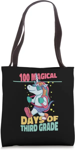 100 Magical Days Of Third Grade Institution School Tote Bag