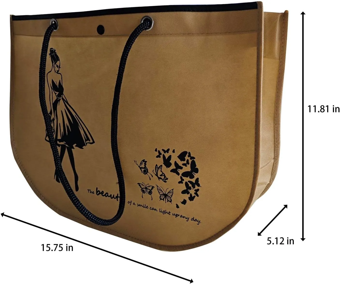 10PCS/5PCS Optional Non Woven Shopping Tote Bag Gift Bag Grocery Bag Wedding Party Bag Reusable Bag