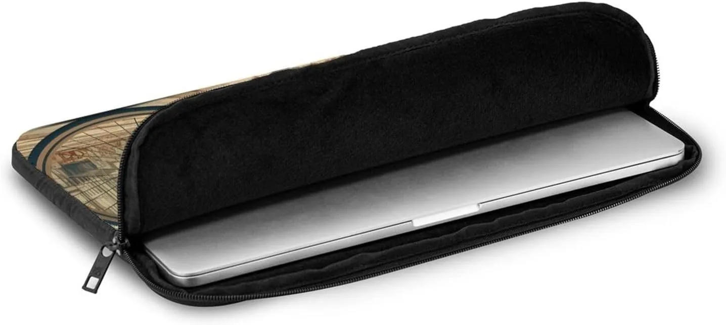 12 Inch Laptop Sleeve Bag Waterproof Shockproof Laptop Case Bag Retro Bicycle Computer Skin Bags Lightweight Tablet Carrying Case