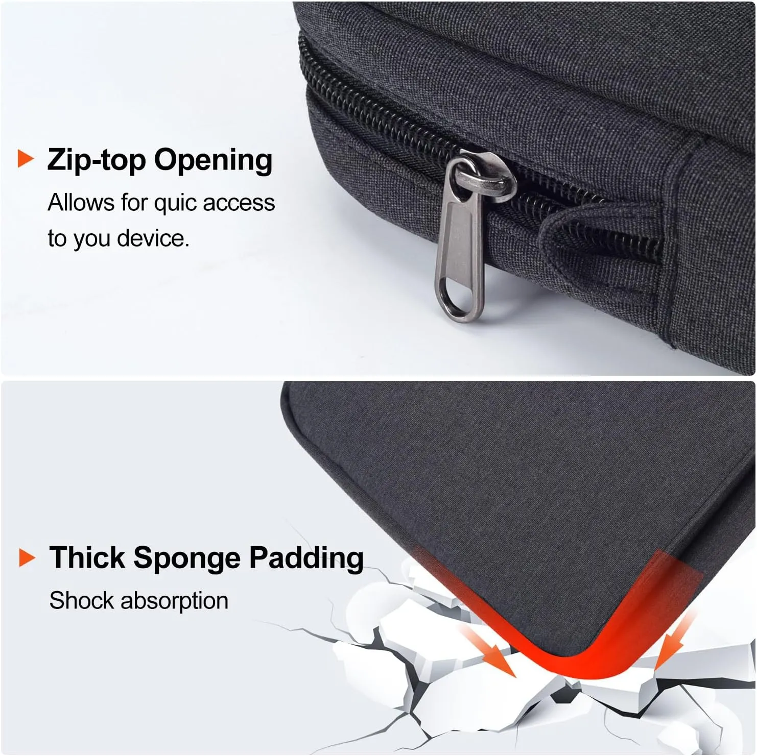 12.9-14 Inch Tablet Sleeve Case for 14.6" Samsung Galaxy Tab S9 S8 Ultra, iPad Pro 13" 12.9"/Air M2 M3/MacBook Air 13"/MacBook Pro 14" M4 M3 Laptop Shoulder Bag,Surface Pro 11 10 9 Carrying Bag-Grey