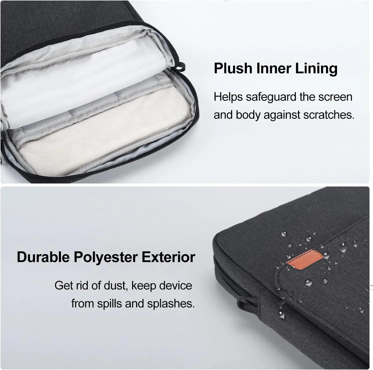 12.9-14 Inch Tablet Sleeve Case for 14.6" Samsung Galaxy Tab S9 S8 Ultra, iPad Pro 13" 12.9"/Air M2 M3/MacBook Air 13"/MacBook Pro 14" M4 M3 Laptop Shoulder Bag,Surface Pro 11 10 9 Carrying Bag-Grey