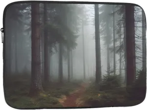 13 Inch Laptop Sleeve Bag Waterproof Shockproof Laptop Case Bag Foggy Pine Forest Computer Skin Bags Lightweight Tablet Carrying Case