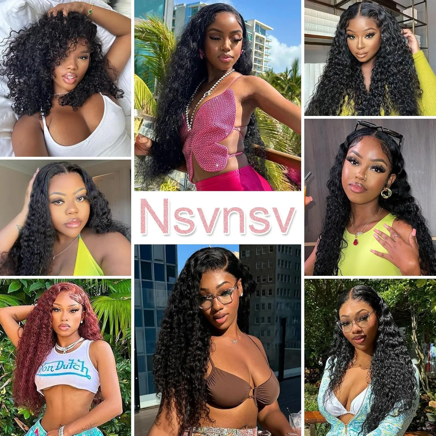 13x6 Deep Wave Lace Front Wigs Human Hair HD Full Lace Frontal Wigs Pre Plucked Bleached Knots 180% Density Deep Curly Human Hair Wig Natural Color 36 Inch