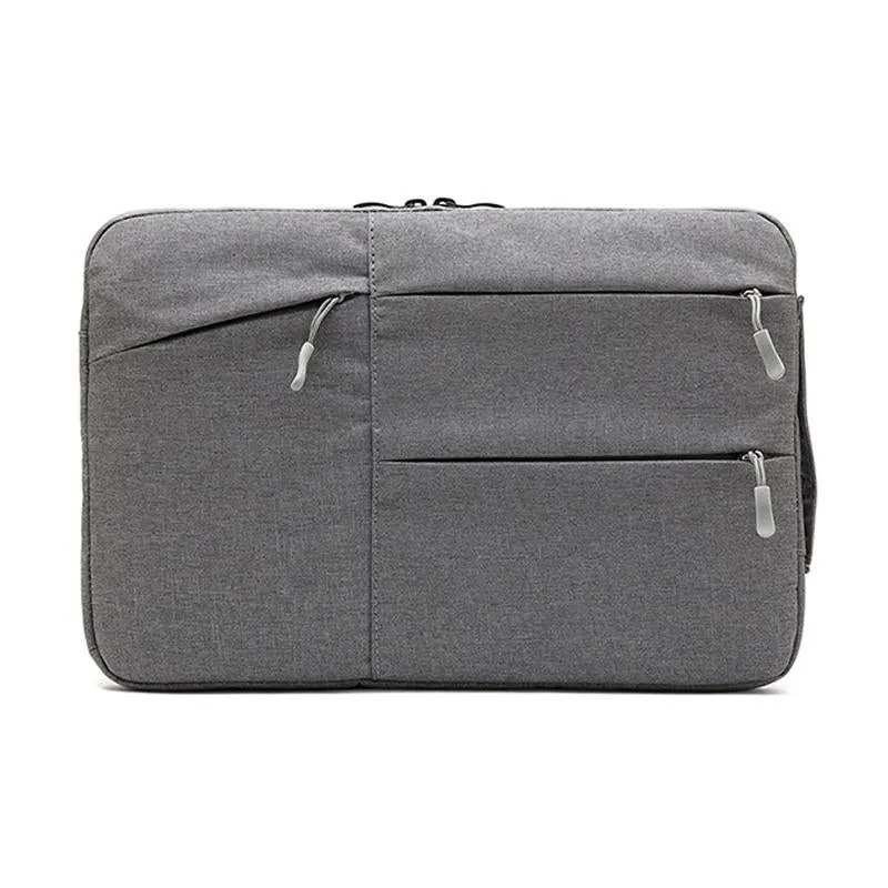 14 Inch Business Laptop Liner Bag with Zipper Closure - Polyester Material - Black