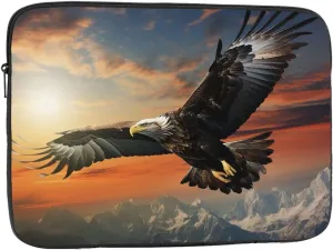 15 Inch Laptop Sleeve Bag Waterproof Shockproof Laptop Case Bag Eagle Flying in The Sky Computer Skin Bags Lightweight Tablet Carrying Case