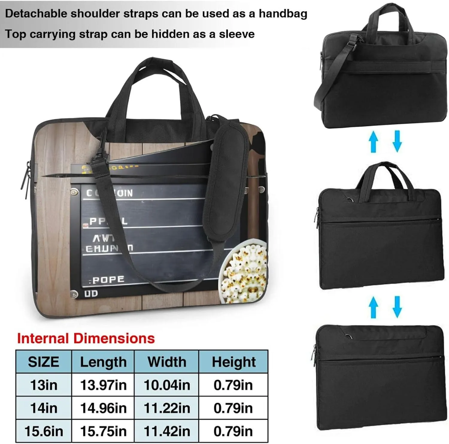 15.6 Inch Laptop Bag - Case with Soft Interior, Multiple Pockets - Ideal, Travel and Business Chicago Reflect