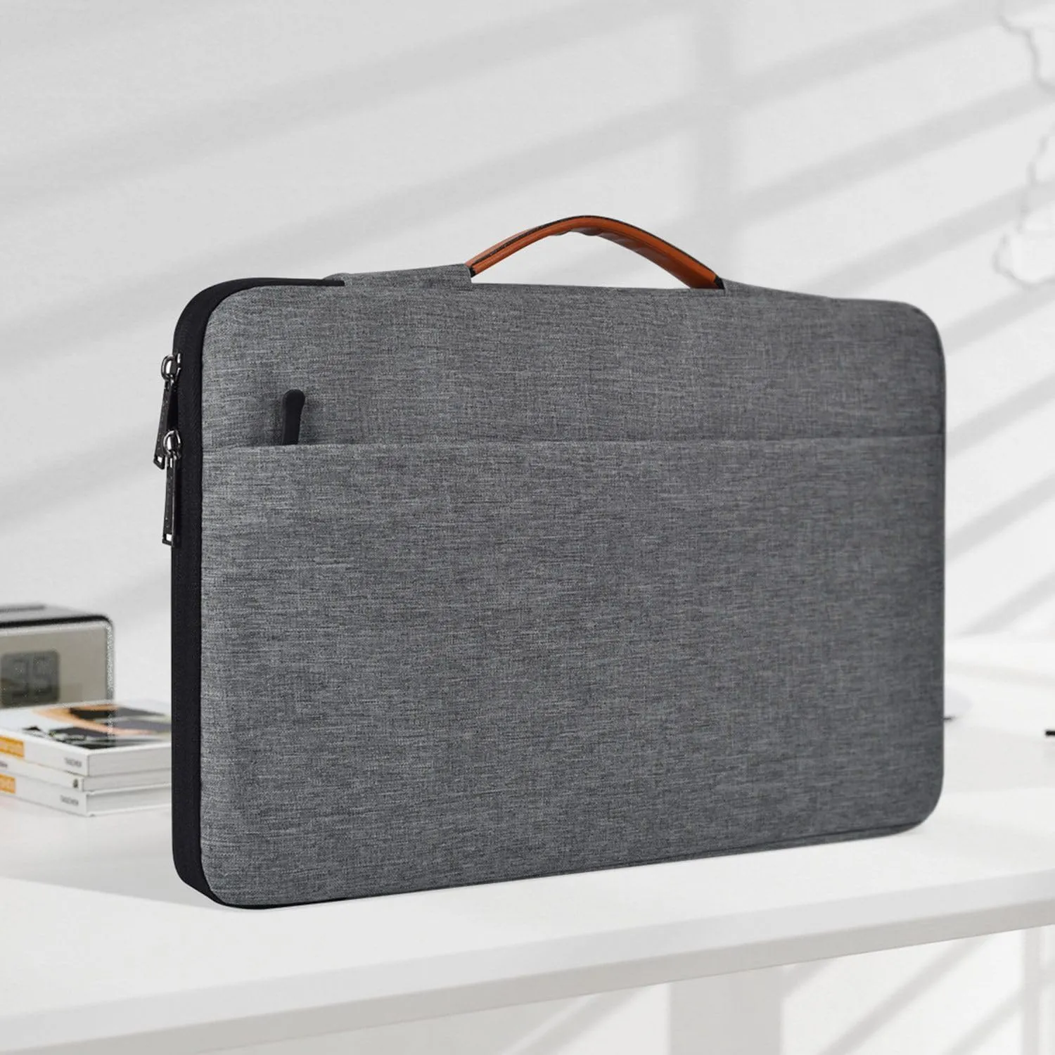 15.6 inch Laptop Case Sleeve for HP Envy x360 / OMEN 15 /Pavilion 15, Acer Aspire 5, Lenovo IdeaPad 15.6, Dell Latitude 15, Inspiron 15, ASUS Vivobook 15 Computer Handle Bag(Space Grey)