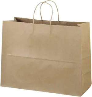 16"x6"x12" - 50 Pcs - Bagsource® Brown Kraft Paper Bags 95% Post Consumer Materials & FSC Certified