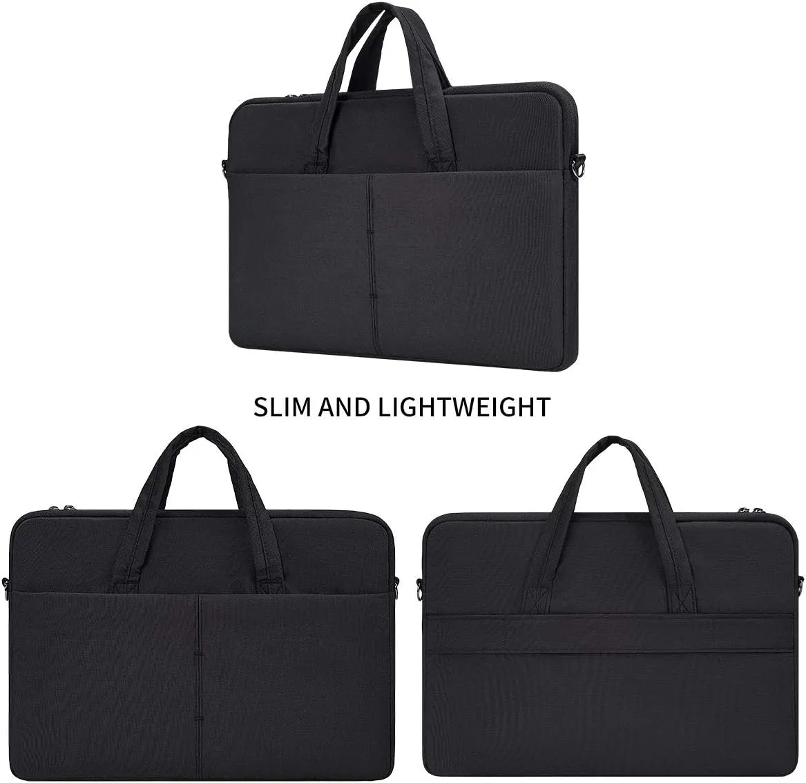 17-17.3 Inch Laptop Case with Shoulder Strap for HP 17.3/ Pavilion 17/ Envy 17/ OMEN 17, Acer Chromebook 17, Asus Vivobook Pro 17/TUF 17/ROG 17.3, Dell Inspiron 17 Notebook Computer(Black)
