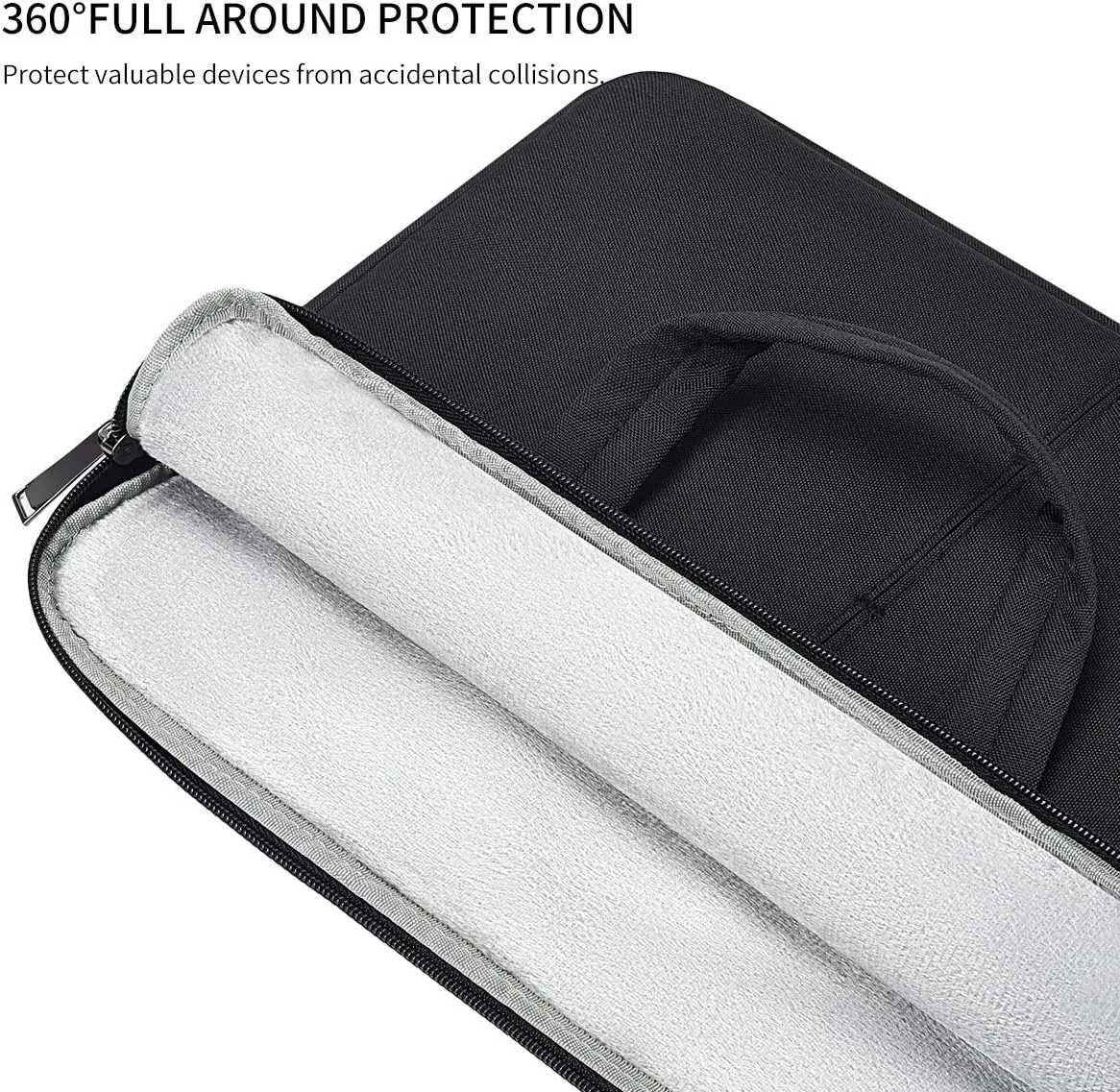 17-17.3 Inch Laptop Case with Shoulder Strap for HP 17.3/ Pavilion 17/ Envy 17/ OMEN 17, Acer Chromebook 17, Asus Vivobook Pro 17/TUF 17/ROG 17.3, Dell Inspiron 17 Notebook Computer(Black)