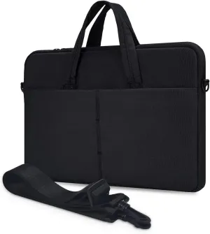 17-17.3 Inch Laptop Case with Shoulder Strap for HP 17.3/ Pavilion 17/ Envy 17/ OMEN 17, Acer Chromebook 17, Asus Vivobook Pro 17/TUF 17/ROG 17.3, Dell Inspiron 17 Notebook Computer(Black)