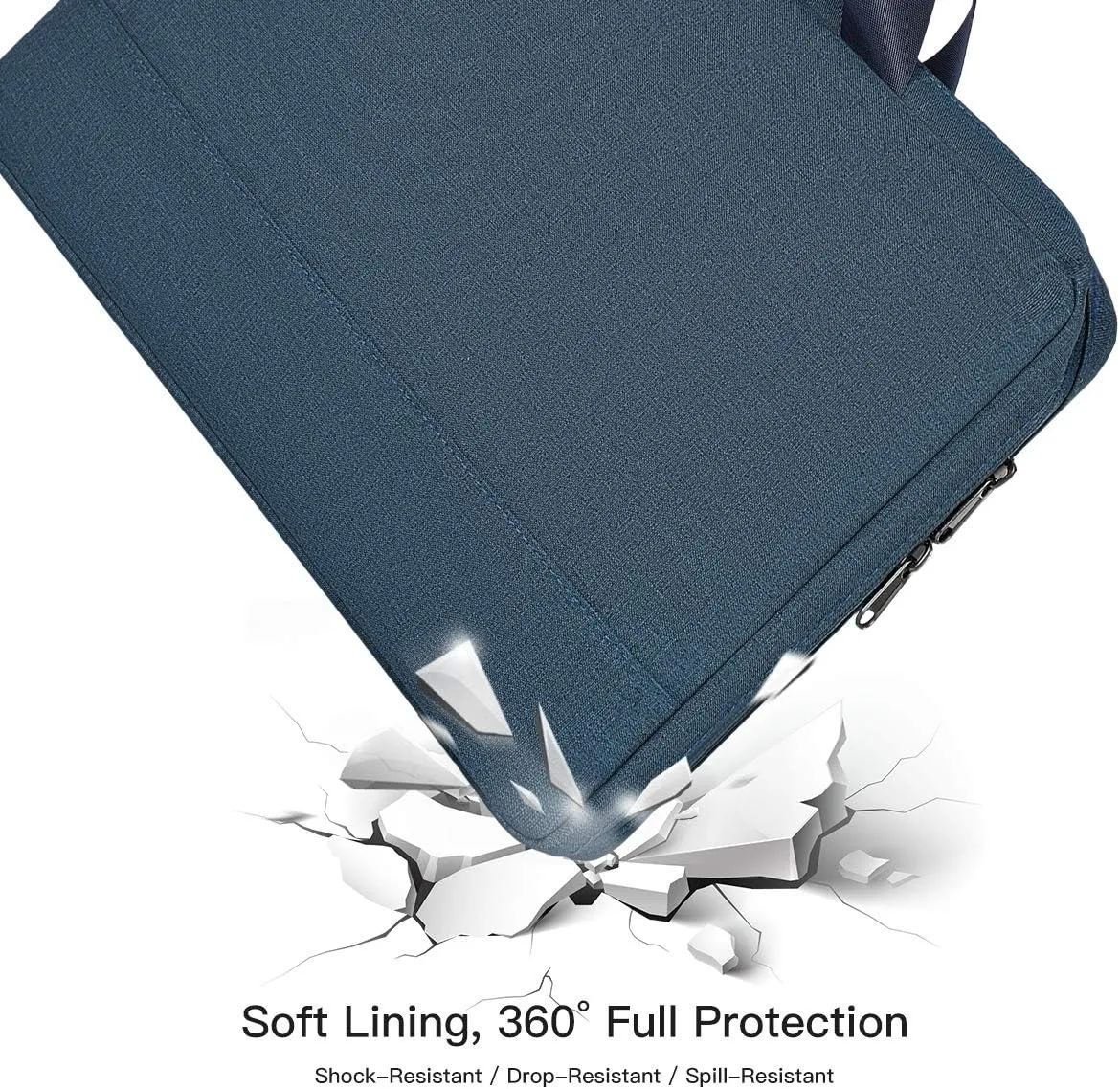 17.3 Inch Laptop Bag Men Women Briefcase with Organizer Compatible HP Envy 17 17t/Pavilion 17, Dell Inspiron 17/G3 G7 17.3, Ideapad 330 L340 17.3, Acer Aspire 17.3, ROG MSI GS75 17.3 Case, Blue