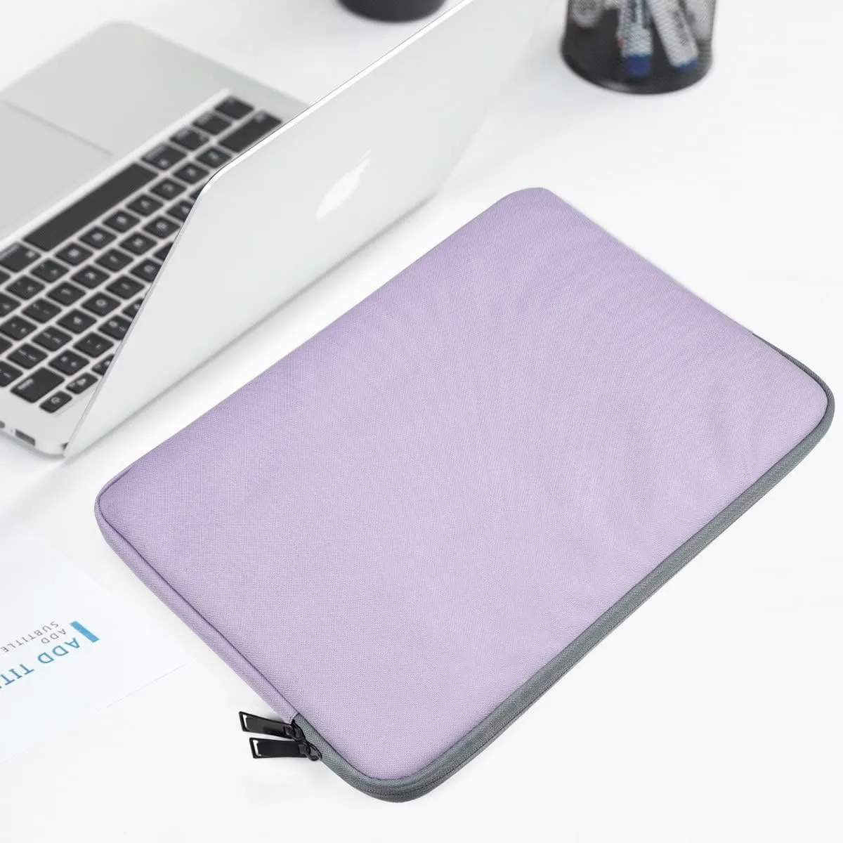 17.3 Inch Laptop Sleeve, 17 Inch Laptop Case for HP Pavilion/HP Envy x360/ASUS TUF Gaming/Dell Inspiron/Lenovo Ideapad/LG Gram/Acer Chromebook 317 Carrying Bag for Women, Purple