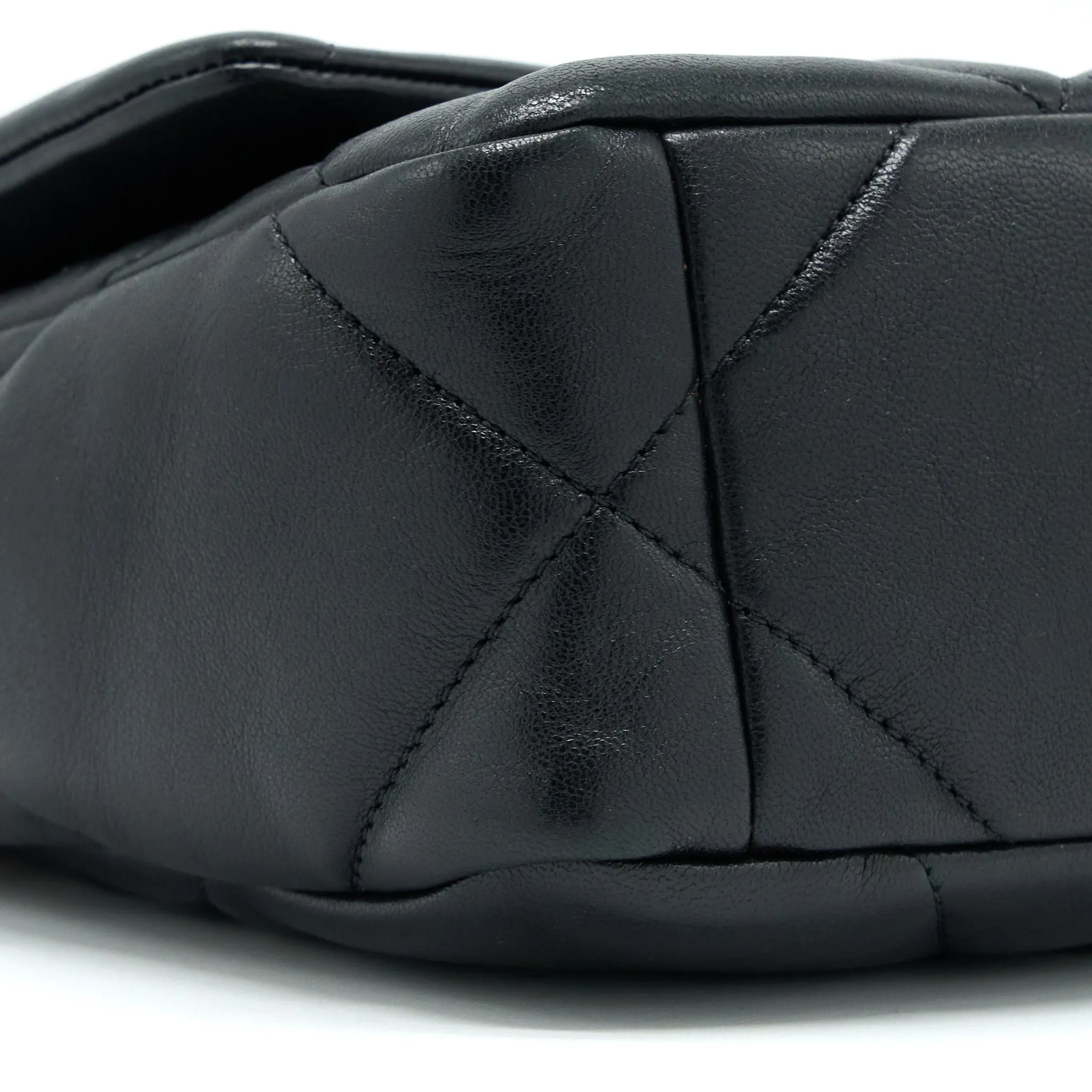 19 Hardware Black Safe transactions Small Bag Multicolour Excellent Lambskin Chanel