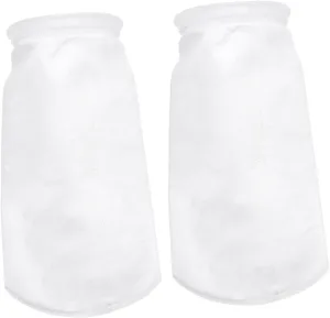 2-pack Non-woven Soy Milk Filter Bag Nut Milk Bag for Yogurt Cheese Reusable Strainer for Juice Cheesecloth Food Strainer 1um Filter Pouch