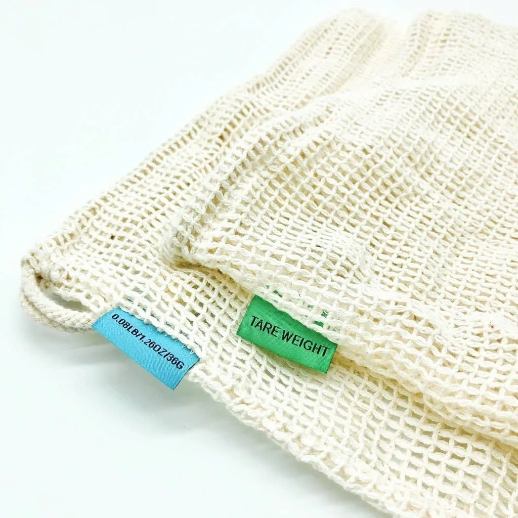 2 Pack Organic Cotton Mesh Produce Bags