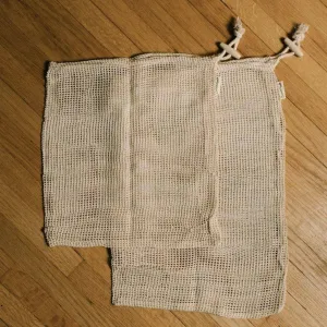 2 Pack Organic Cotton Mesh Produce Bags
