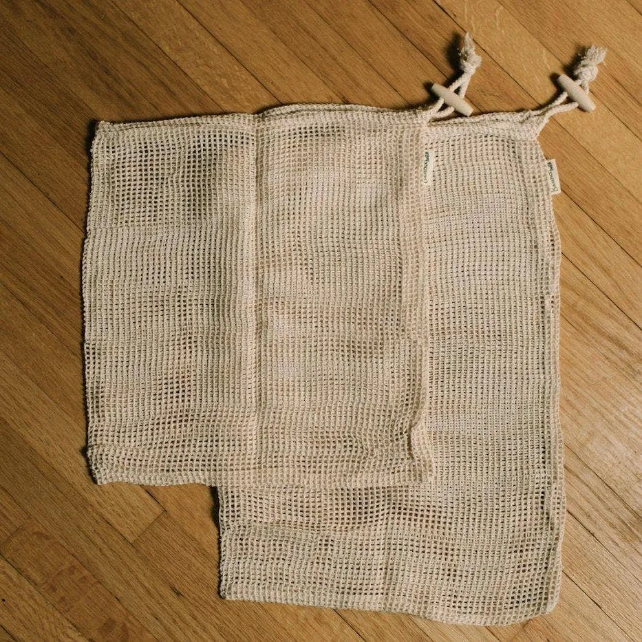 2 Pack Organic Cotton Mesh Produce Bags