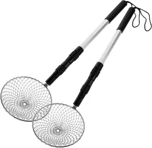 2 Sets Beach Sifter Scoop Shovel Multifunctional Outdoor Tool for Sand Removal Shell Collecting Sturdy Mesh Shovel Safe Material for Boys and Girls Adults