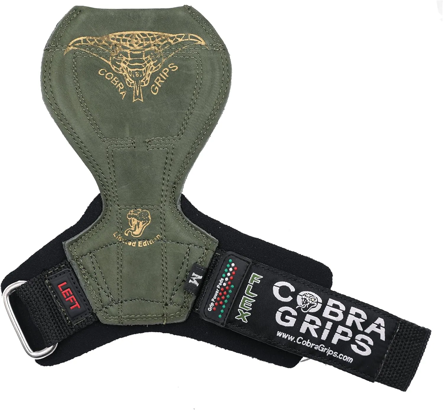 2018 Cobra Grips Flex Model Weight Lifting Gloves Heavy Duty Straps Alternative Power Lifting Hooks for Deadlifts with Padded Wrist Wrap Support Bodybuilding