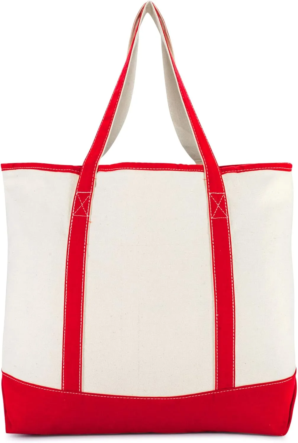 22" Open Top Heavy Duty Deluxe Tote Bag with Outer Pocket