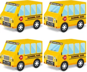 24 PCS School Bus Party Treat Boxes School Bus Decorations Back to School Party Favor Boxes First Day of Yellow School Bus Candy Box for Kids Birthday Gift Welcome Back to School Classroom Party Decor