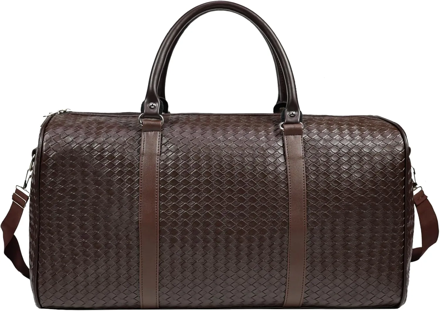 27L SmallTravel Duffle Bag Weekender Bags for Women and Men with Shoe Compartment Foldable Waterproof Toiletry Bag Hospital Bags for Labor and Delivery Gym Bag (Coffee color)