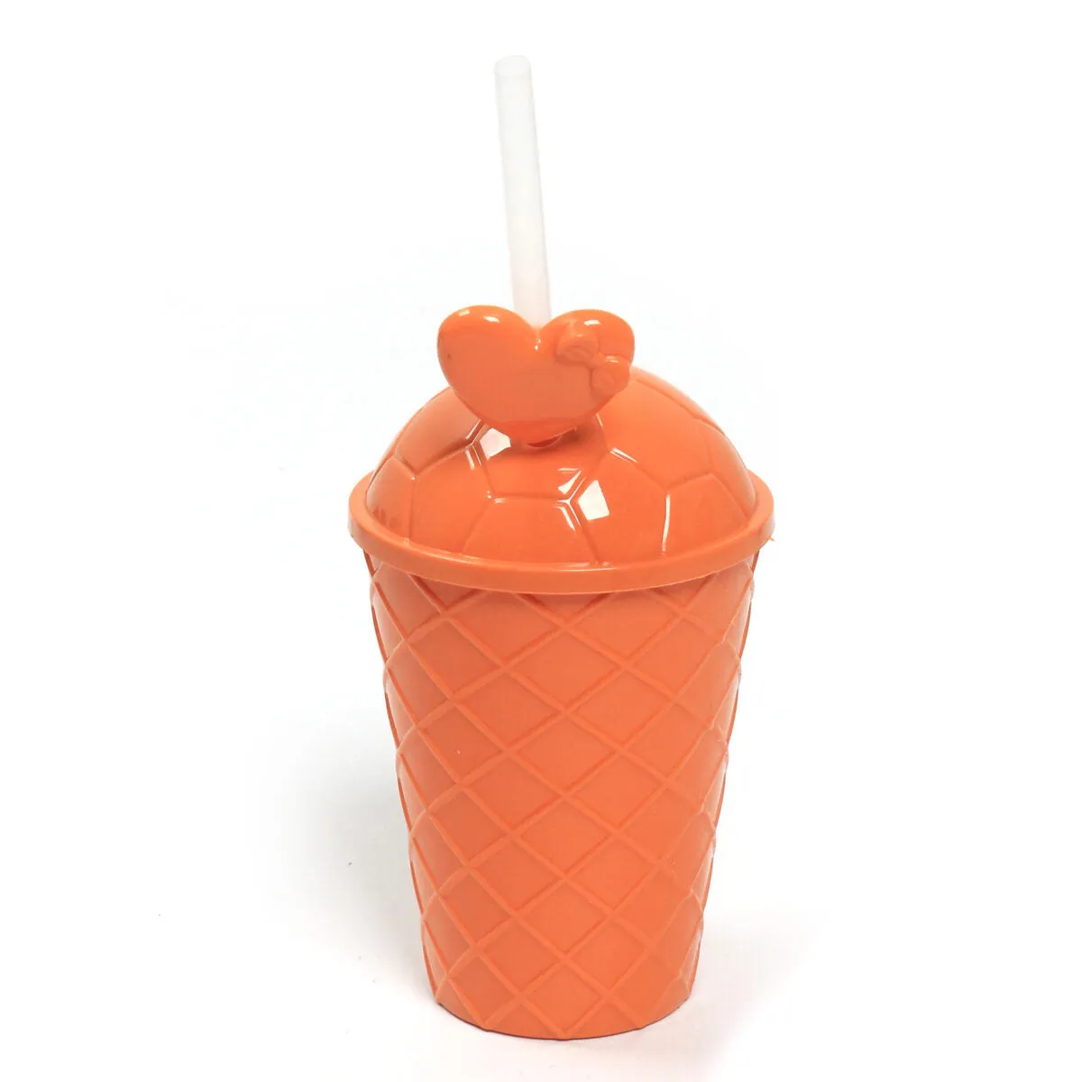 350 ML, Colored Cup with Lid and Straw for Kids