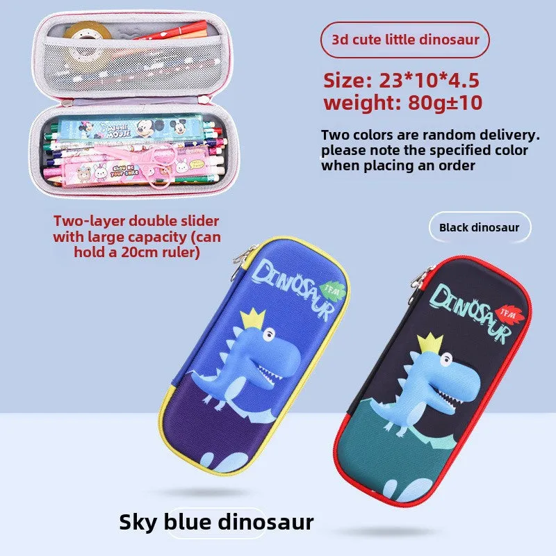 3D Cartoon Pencil Case – Kids' Large Capacity Box