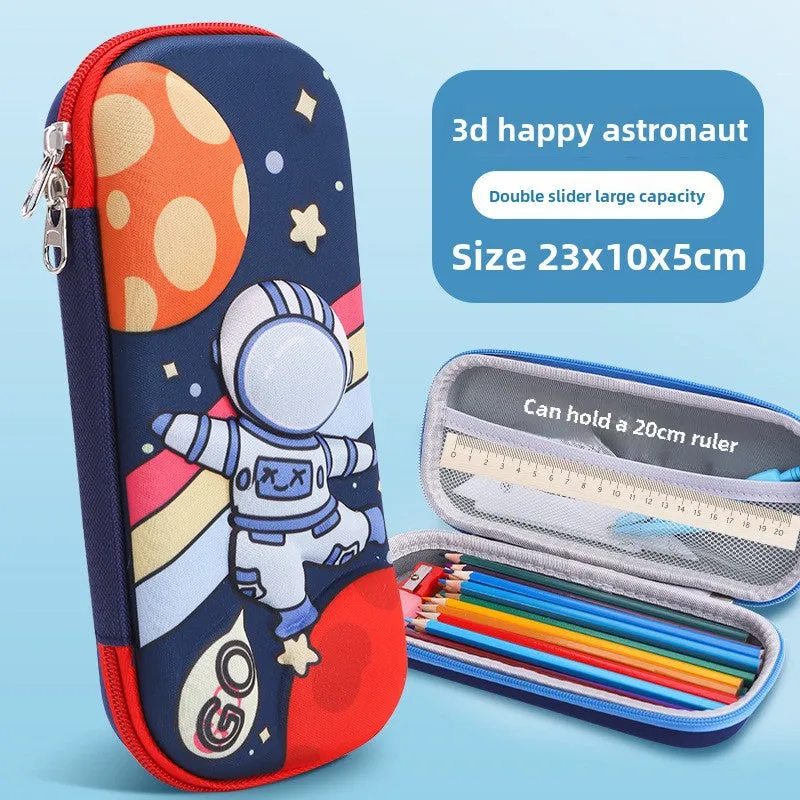 3D Cartoon Pencil Case – Kids' Large Capacity Box