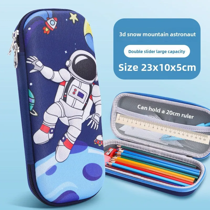 3D Cartoon Pencil Case – Kids' Large Capacity Box