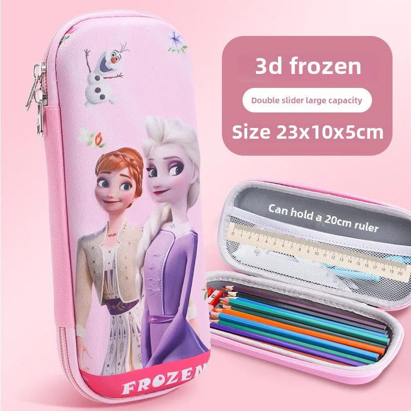 3D Cartoon Pencil Case – Kids' Large Capacity Box