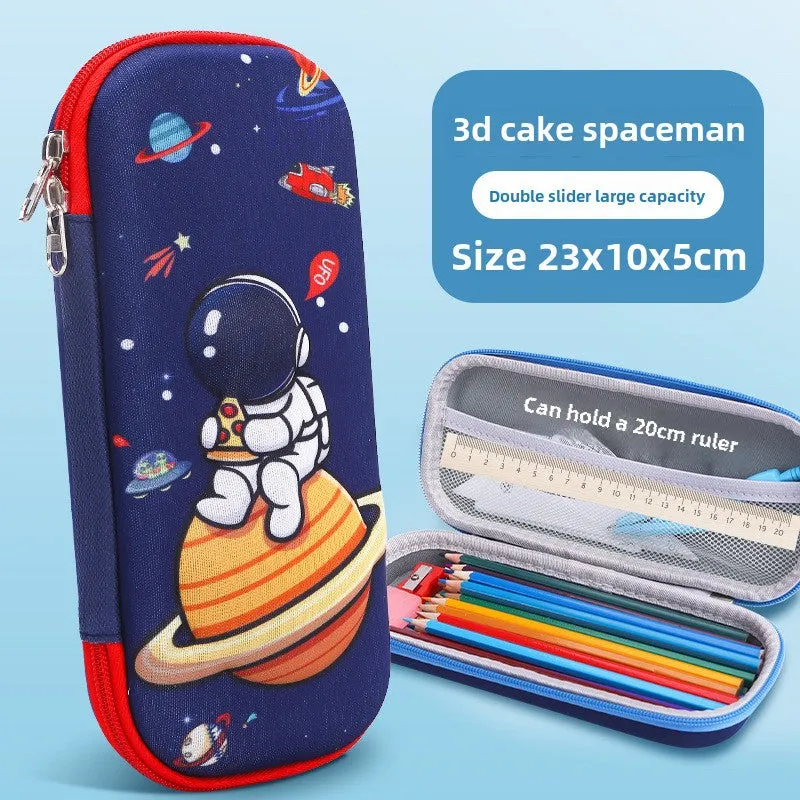 3D Cartoon Pencil Case – Kids' Large Capacity Box