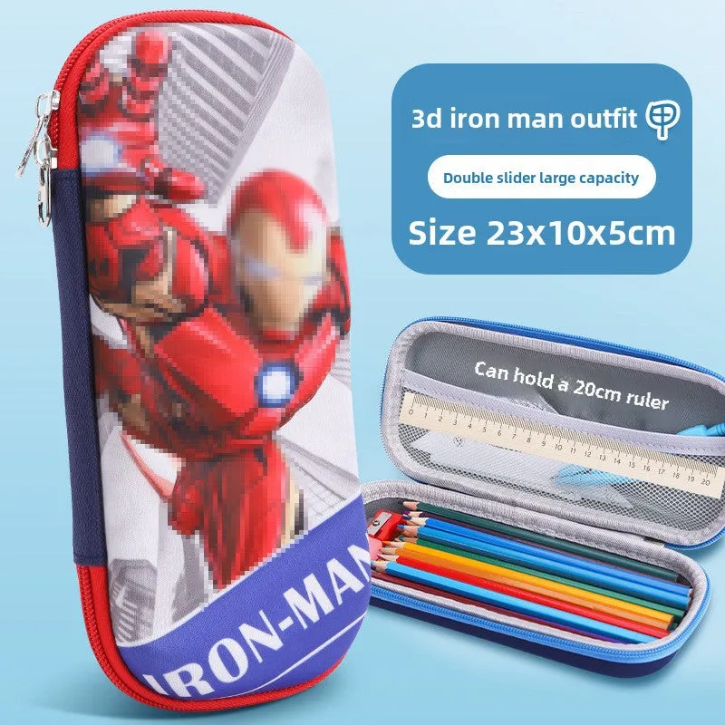 3D Cartoon Pencil Case – Kids' Large Capacity Box