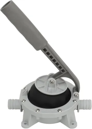 720GPH Manual Diaphragm Hand Bilge Pump, Self Priming Strong Suction Lightweight Diaphragm Manual Bilge Pump for Water Transfer Yachts Kayaks Speedboats