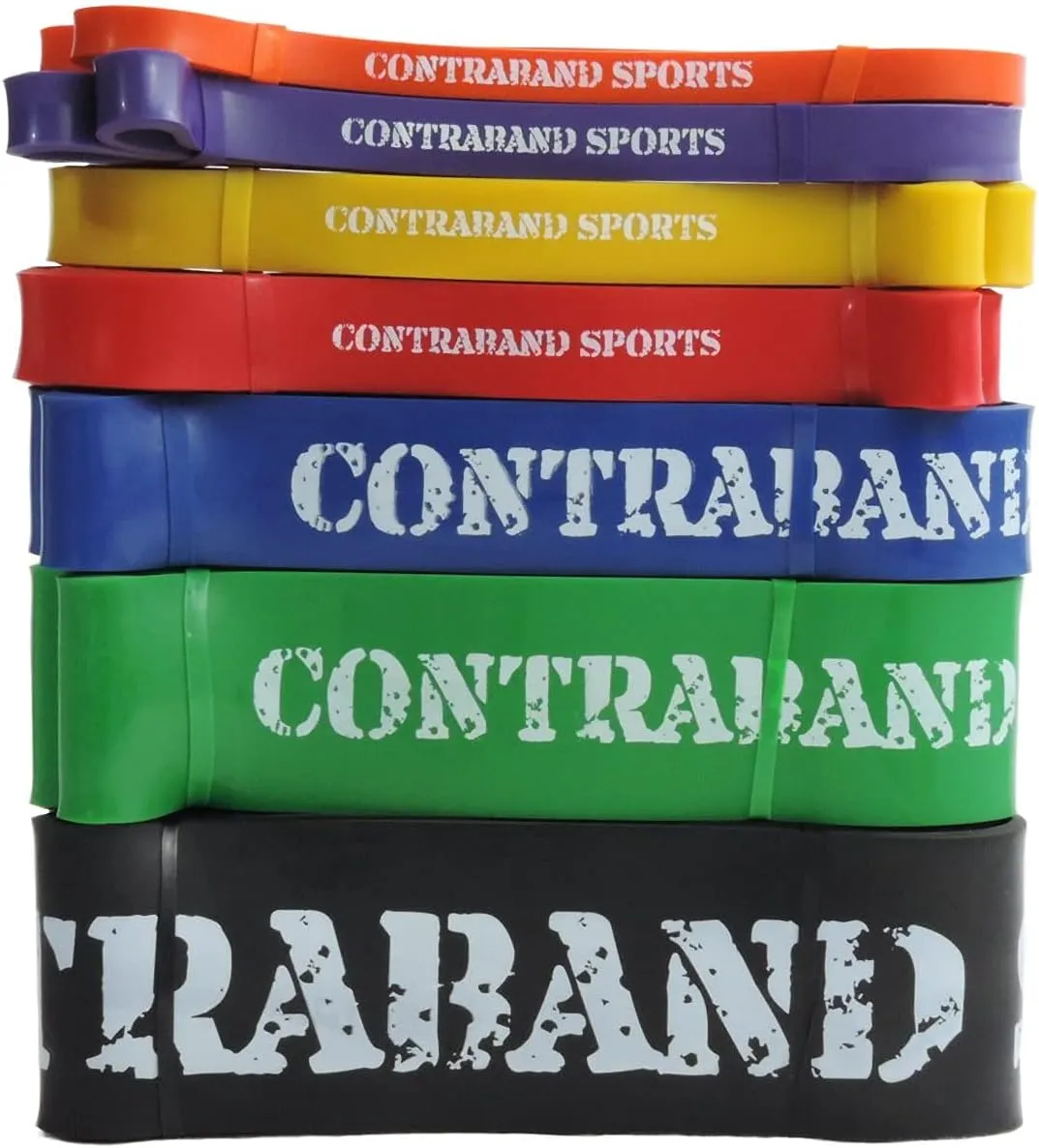 7419 41in Loop Elastic Resistance Bands, Weight Lifting Bands, Powerlifting Bands, Pullup Assistance Bands, and Yoga Stretch Bands - Perfect for Gym, Home, or Travel