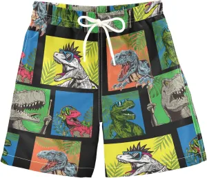 8-12T Boys Swim Trunks Quick Dry Board Shorts Swimwear Beachwear with Mesh Lining M