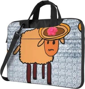 a minority sheep pattern Ultra-thin portable shoulder laptop bag Stylish and Protective Shockproof soft lining