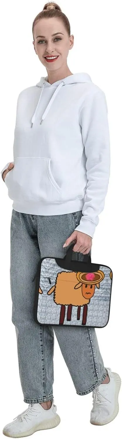 a minority sheep pattern Ultra-thin portable shoulder laptop bag Stylish and Protective Shockproof soft lining
