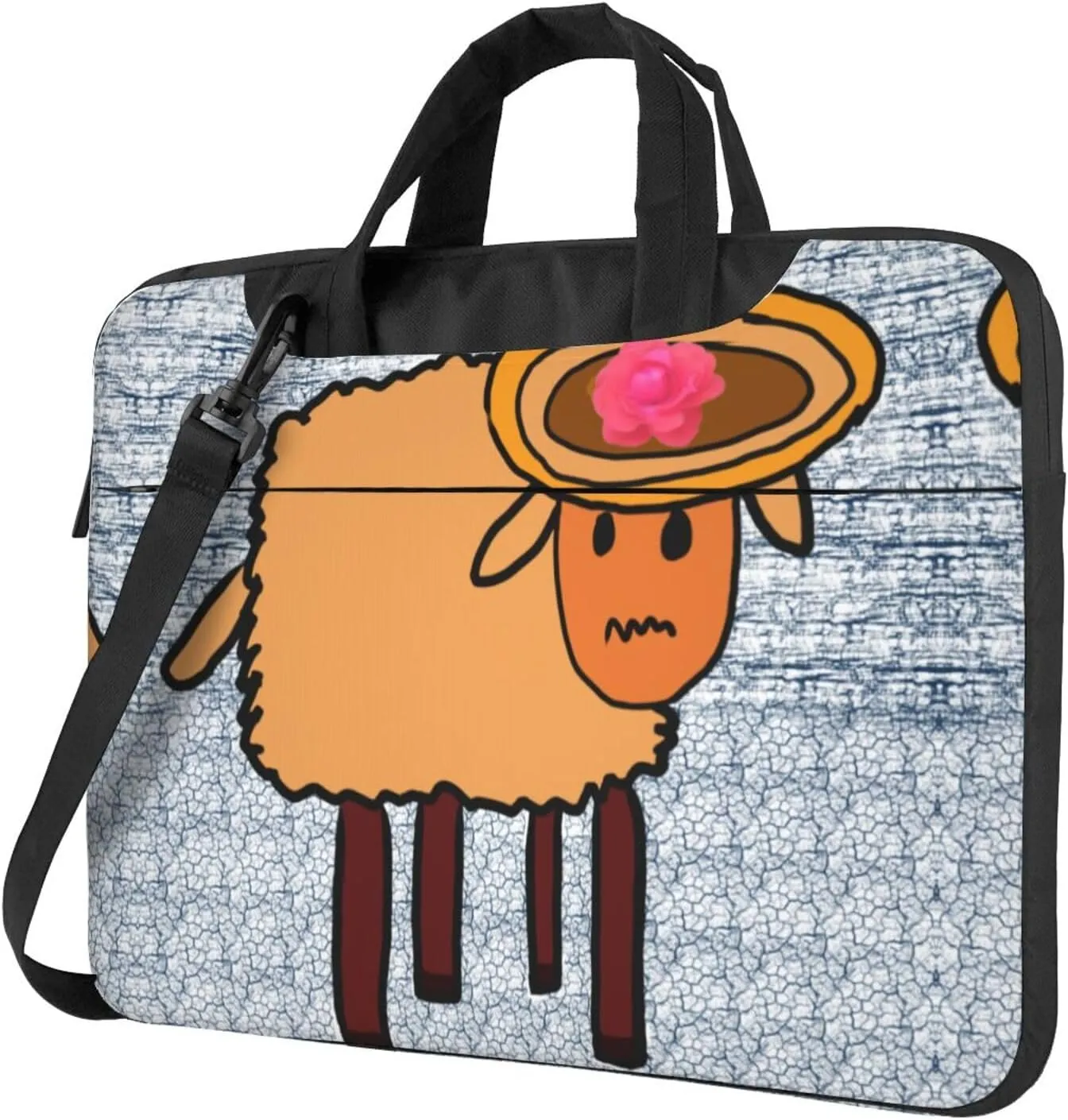 a minority sheep pattern Ultra-thin portable shoulder laptop bag Stylish and Protective Shockproof soft lining