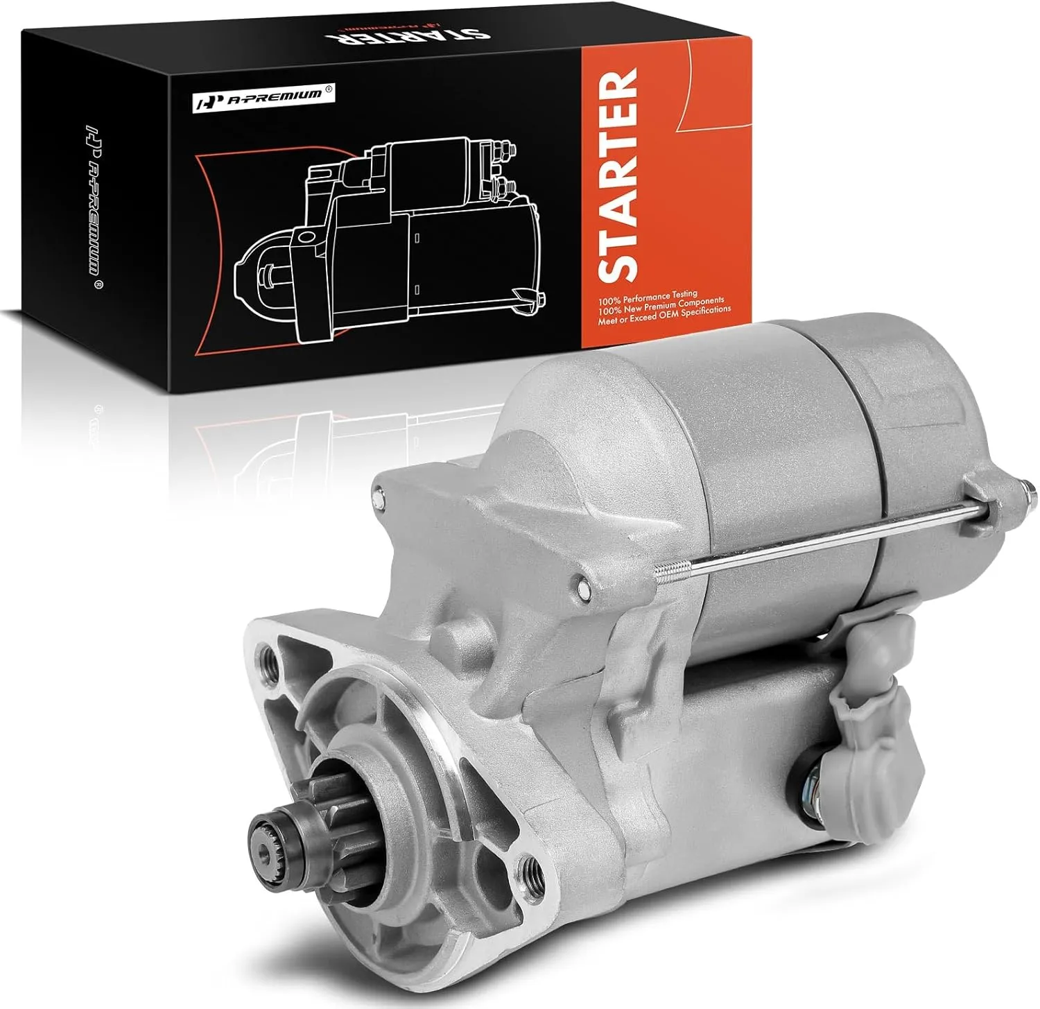 A-Premium Starter Motor Compatible with Lexus GS300 1993-1997, SC300 1995-2000 & Toyota Supra 1993-1998, 3.0L, 12V 1.4KW 9-Teeth Clockwise, Replace # 2280001963, 2810046140