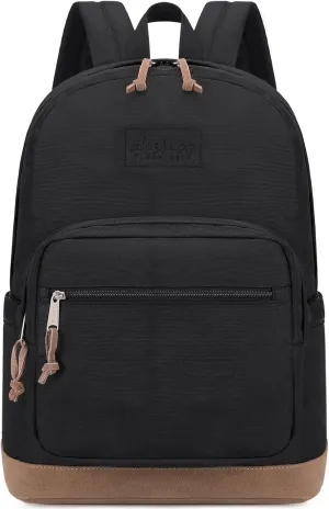 abshoo Classic Teen Boys College Laptop Backpack for School Men Middle High School Backpack For Girls School Bookbag (Black)