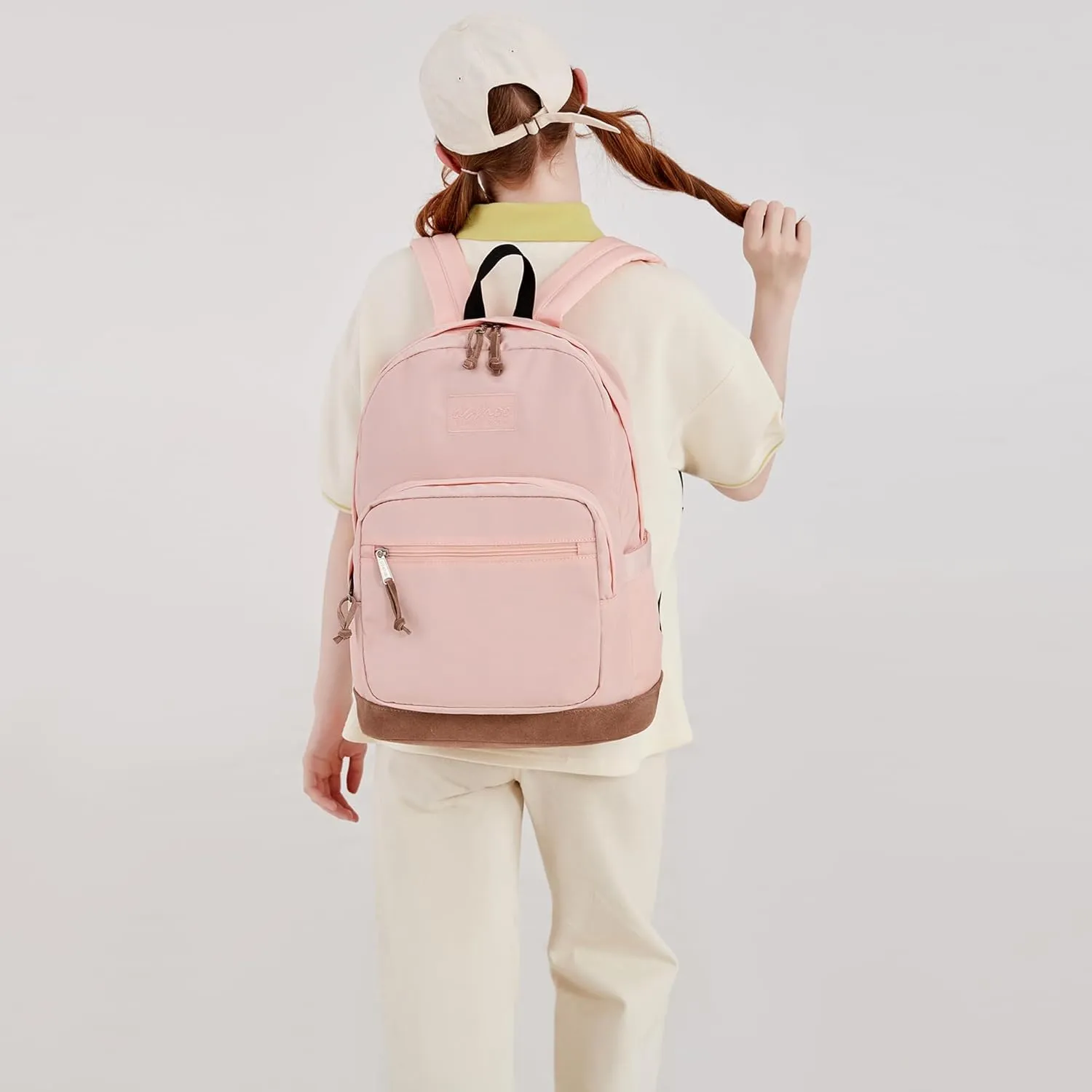 abshoo Classic Teen College Laptop Backpack for School Women Middle High School Backpack For Girls School Bookbag (Pink)