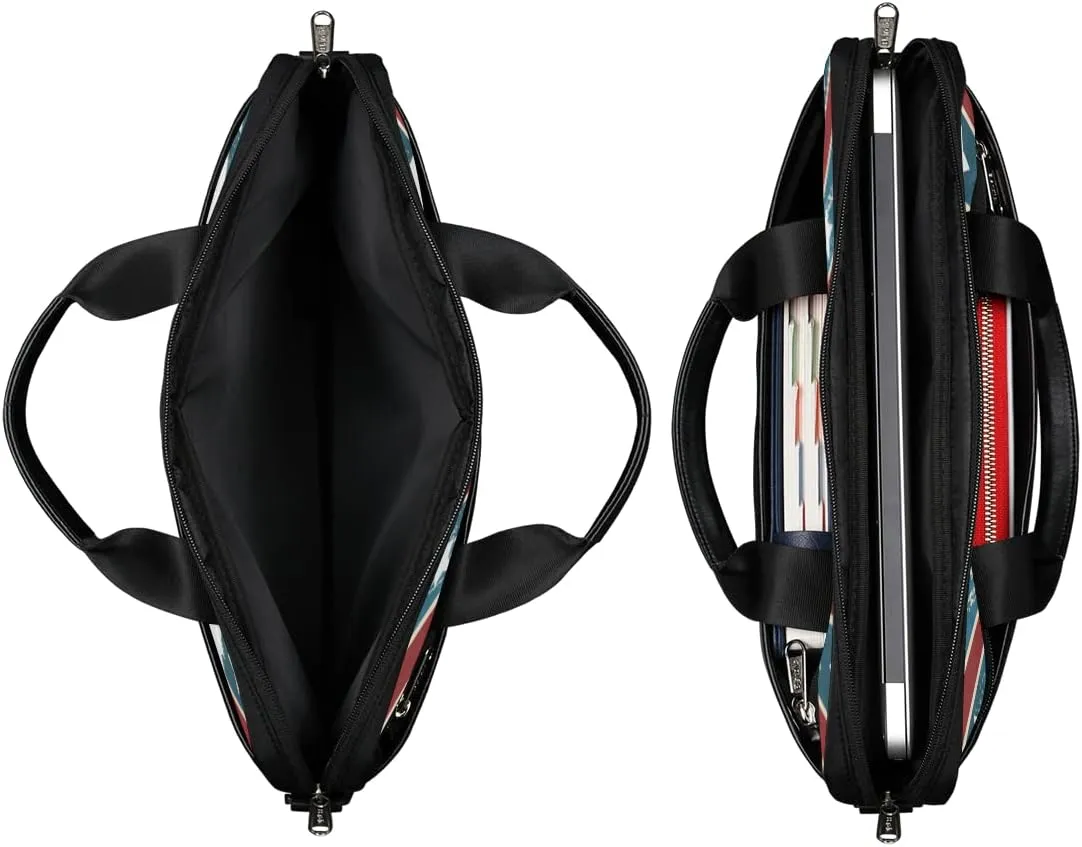 Abstraction Piano Key Laptop Shoulder Messenger Bag Waterproof Laptop Briefcase Handle Padded Strap