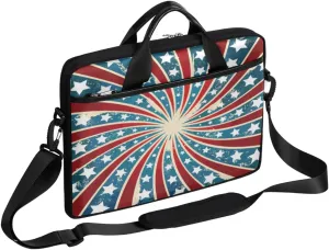 Abstraction Piano Key Laptop Shoulder Messenger Bag Waterproof Laptop Briefcase Handle Padded Strap
