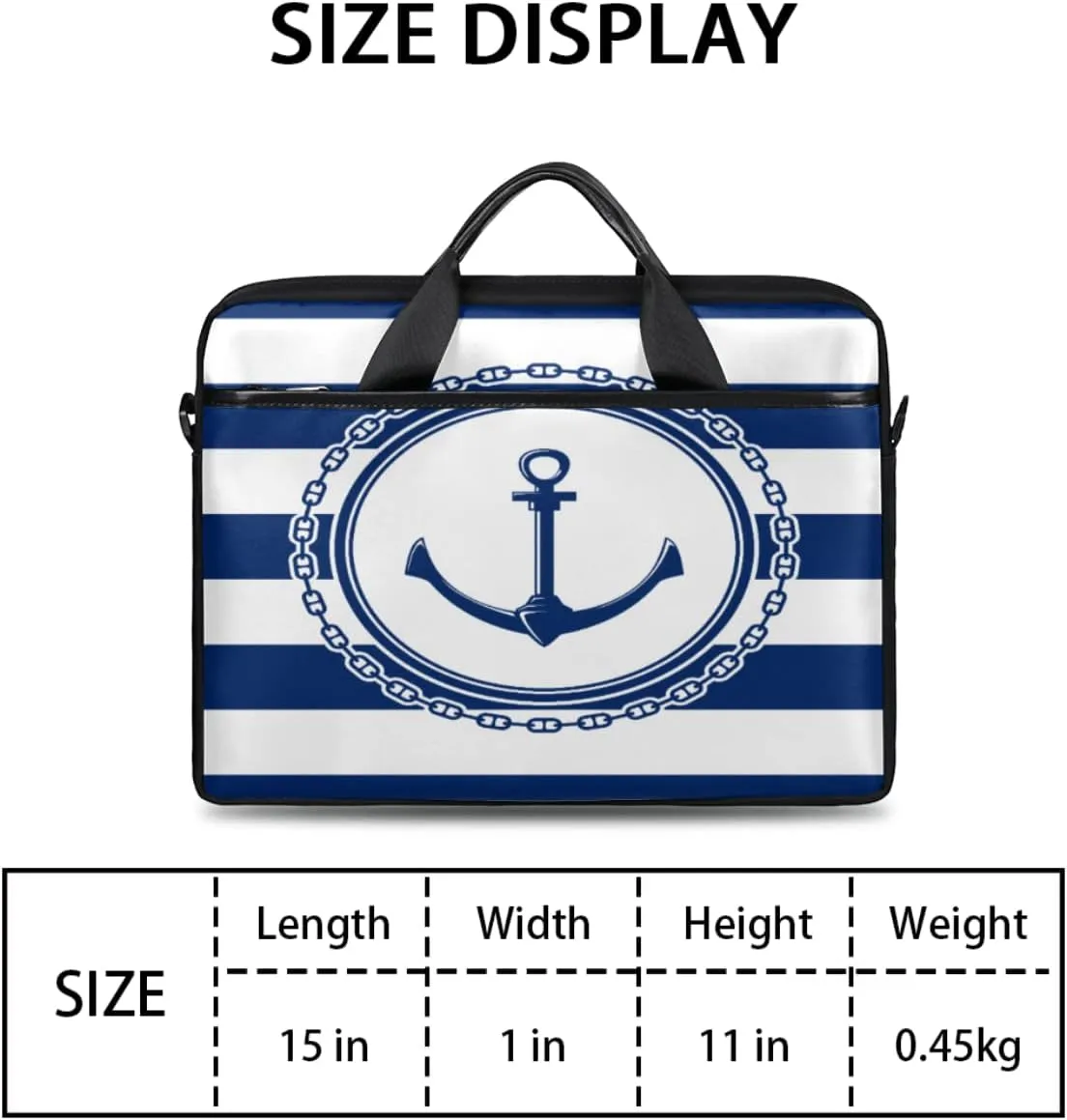Abstraction Piano Key Laptop Shoulder Messenger Bag Waterproof Laptop Briefcase Handle Padded Strap