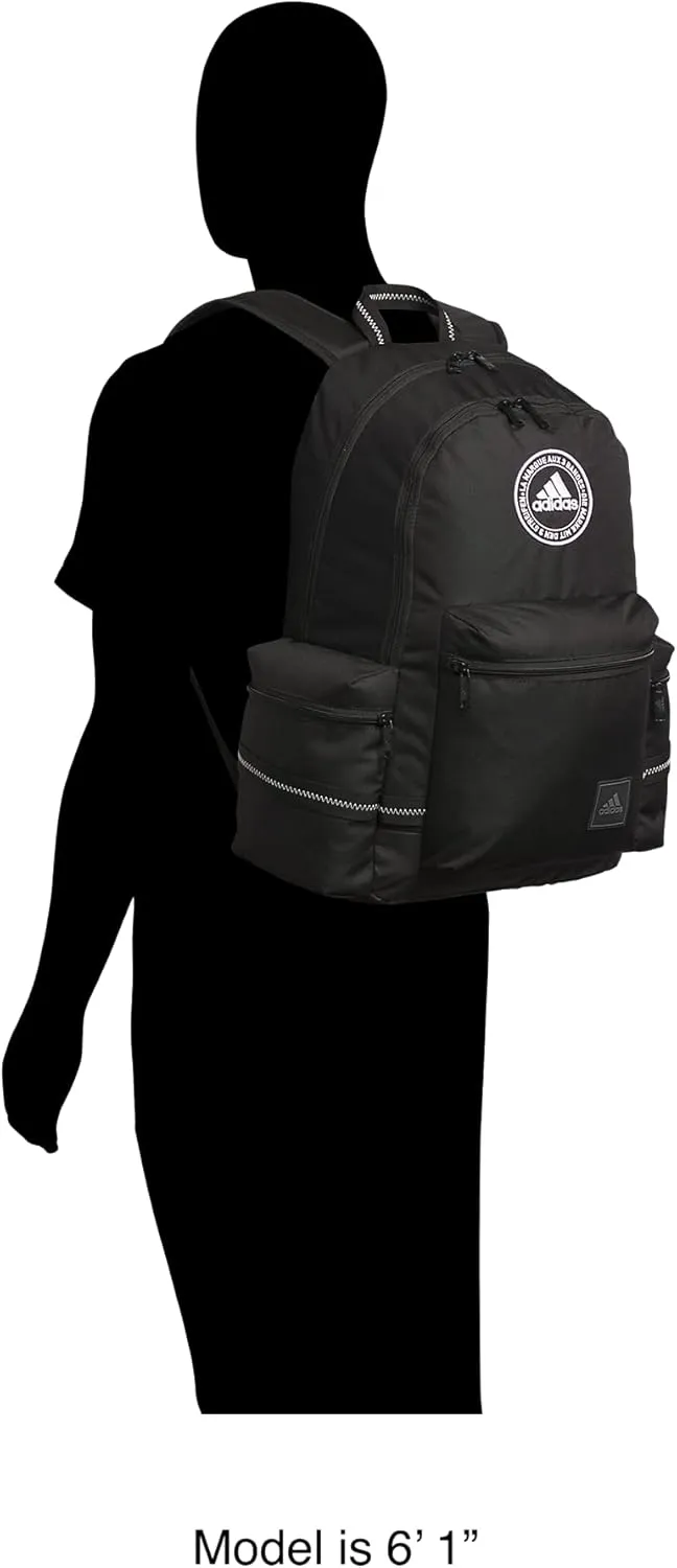 adidas City Icon Backpack, Silver Green/Impact Orange, One Size