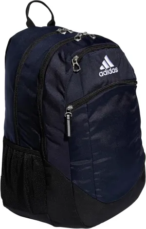adidas Striker Sports Backpack for Soccer and More, Workout Bag for Men and Women, Team Navy Blue/Black/White, One Size